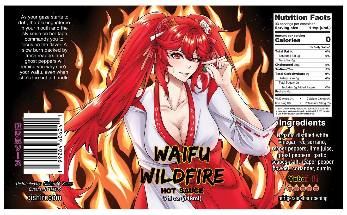 Waifu Wildfire Hot Sauce
